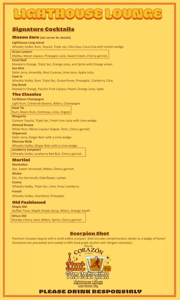 Lighthouse Lounge Menu image 4